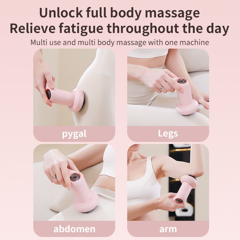 Fat pushing machine, body massage device, household handheld wireless massage, neck, waist, shoulder kneading, fascia gun