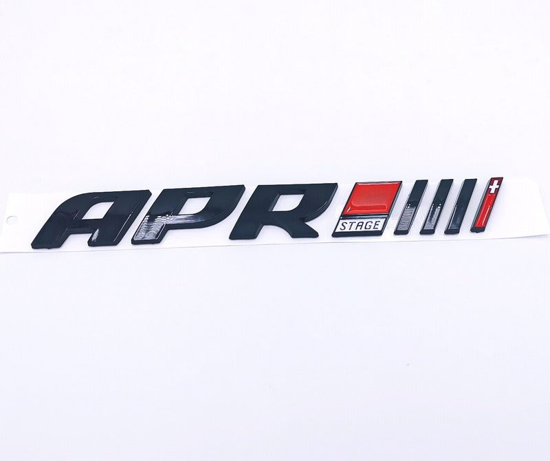 APR Car Logo Stickers Badge ABS Emblem Decal for APR Stage Audi A4L Q5 S5 Volkswagen Golf R6 7 Scirocco R20 GTI Auto Styling