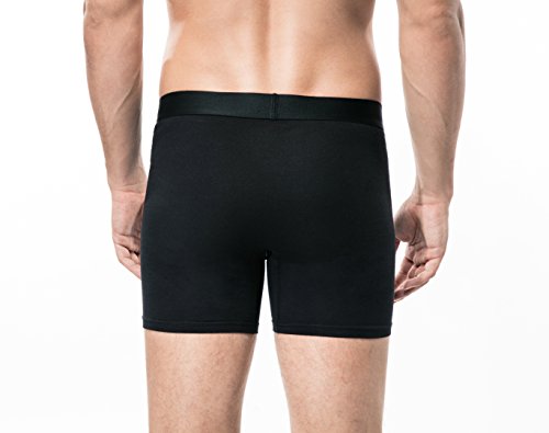 2pcs Boxer Brief S Black A387-001