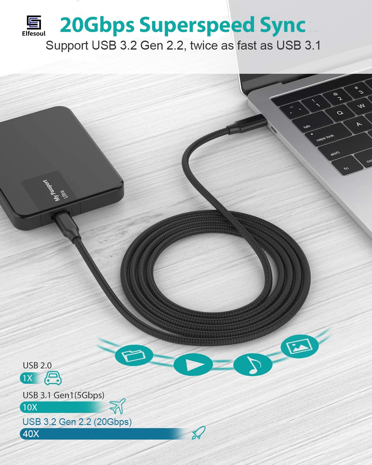 Qcable c180 black