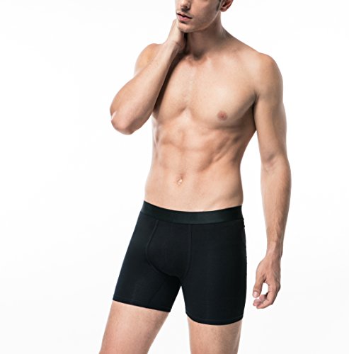 2pcs Boxer Brief S Black A387-001