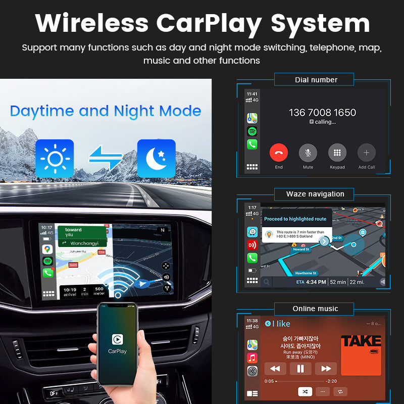 Carlinkit 4.0 Car Connect Original Car Wired to Wireless CarPlay Android Auto Box